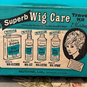 Vintage Nutrine Superb Wig Care Travel Kit